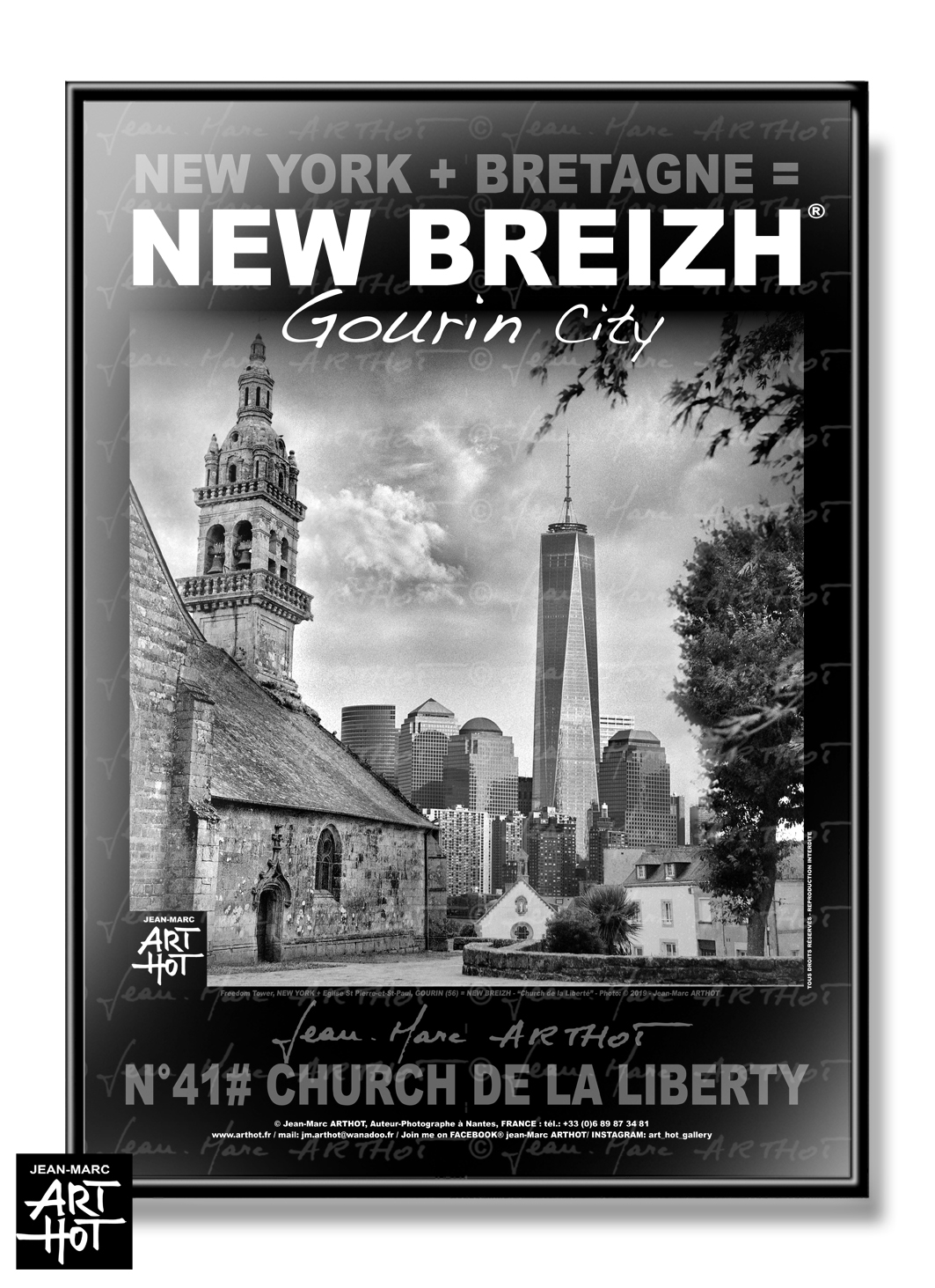arthot-photo-art-b&w-new-york-bretagne-newbreizh-041-morbihan-56-gourin-eglise-buildings-AFFICHE